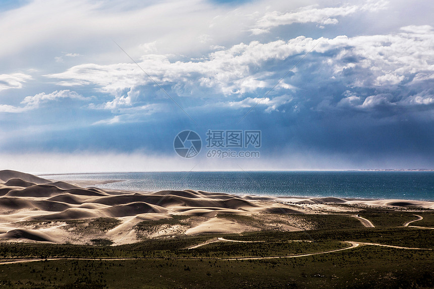 青海湖北线风光图片