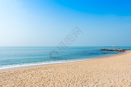 三亚天涯海角海南三亚海滨风光背景