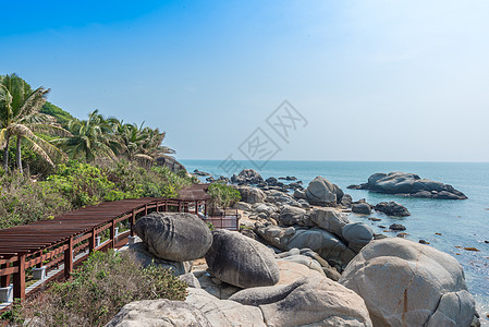 大小洞天海南三亚海滨风光背景