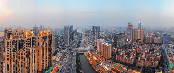 俯瞰武汉楚河汉街全景长片图片