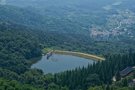 俯瞰湖北旅游景点木兰湖图片