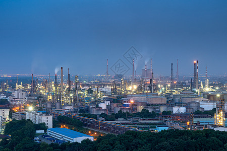 集团愿景武钢集团夜幕下灯火通明的工厂厂房背景