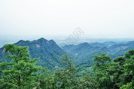 四川大山四川都江堰青城山背景