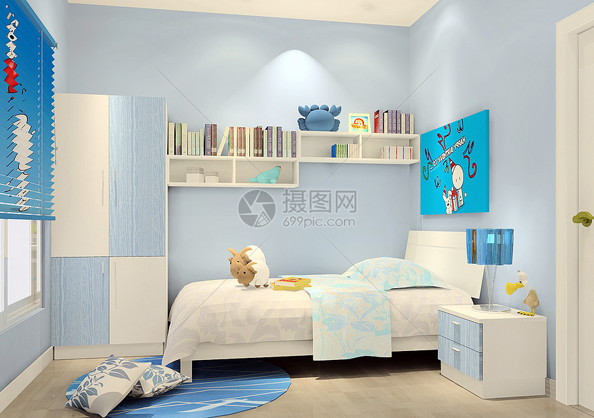 现代卧室床品图片