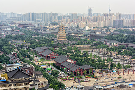 大雁塔背景图片