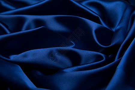 蓝色丝绸背景素材图片