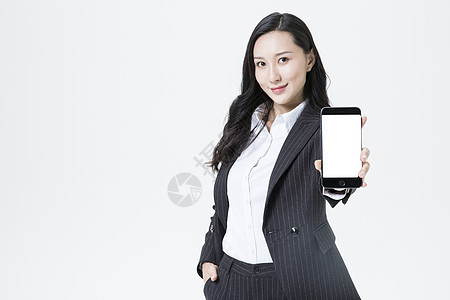 手机商务女性图片