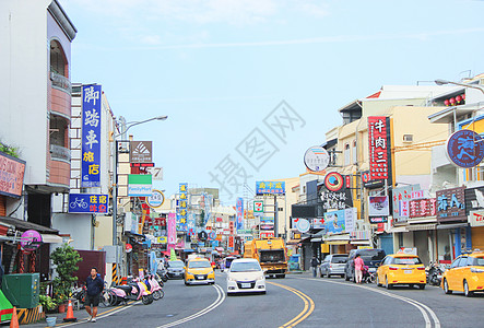 台湾街道台湾垦丁大街背景