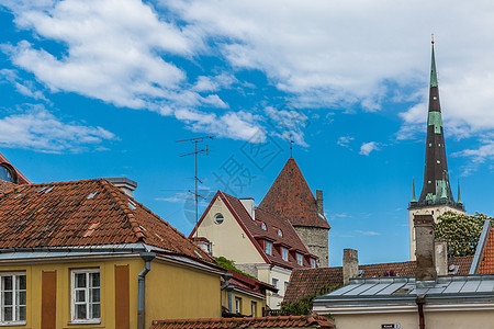 北欧爱沙尼亚首都塔林老城图片