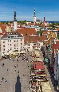 北欧旅游名城爱沙尼亚塔林城市风光图片