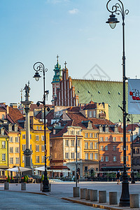 欧洲旅游城市华沙清晨风光图片