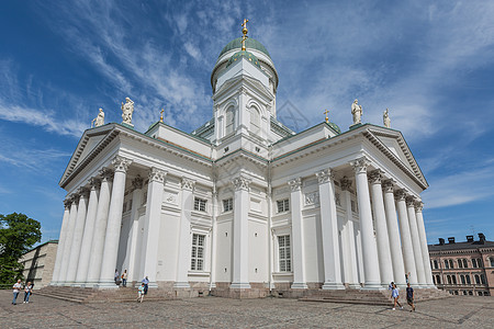 赫尔辛基著名的白色大教堂图片
