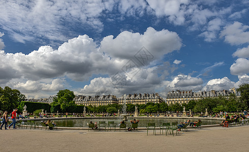 法国巴黎杜乐丽花园高清图片