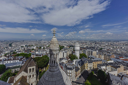俯瞰巴黎城市风光图片