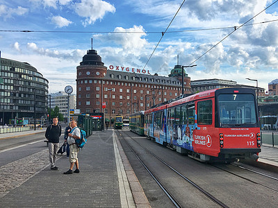 北欧赫尔辛基街景图片