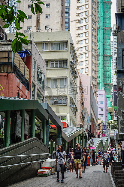 香港中环半山扶手电梯图片