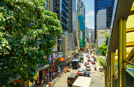 香港街拍香港日常马路街景背景