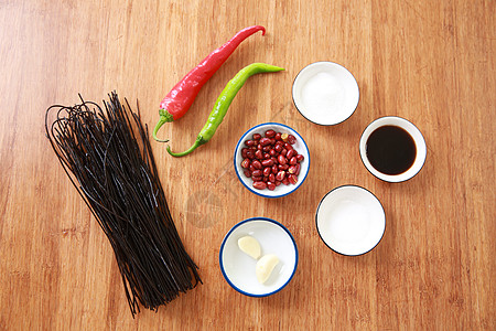 花生浆蕨根粉食材图背景