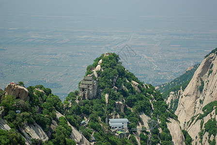 陕西山华山风光背景