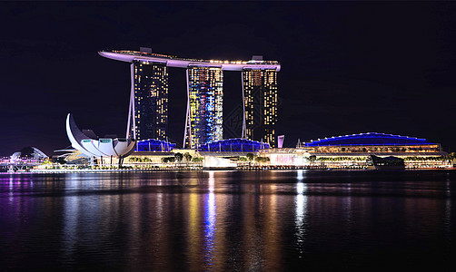 新加坡滨海湾金沙酒店背景图片