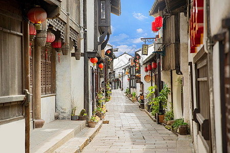 水墨古镇新场古镇背景