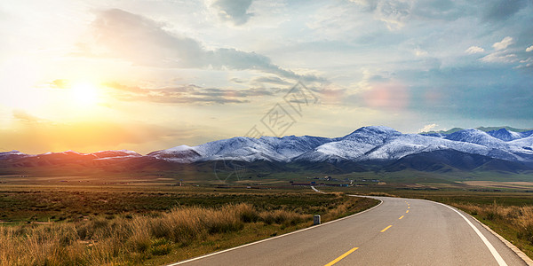 汽车道路背景图片