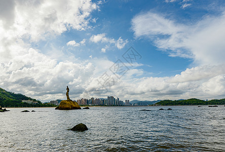 珠海渔女建筑珠海渔女背景