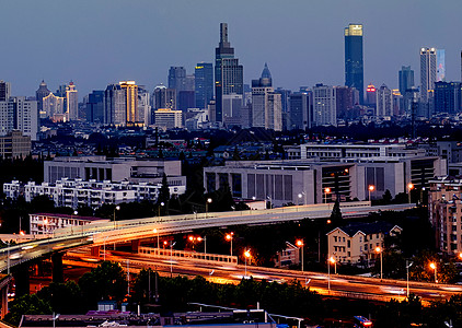 金陵饭店夜景南京风光背景