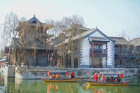 台儿庄风光照片台儿庄古城老街背景