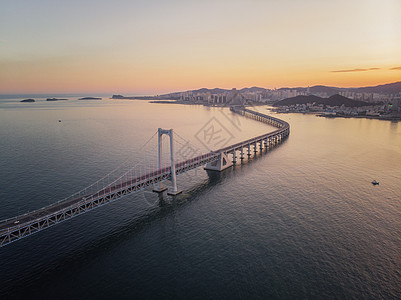 大海平面大连星海湾大桥背景