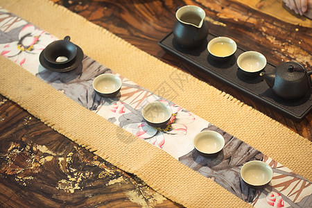 茶文化道具背景