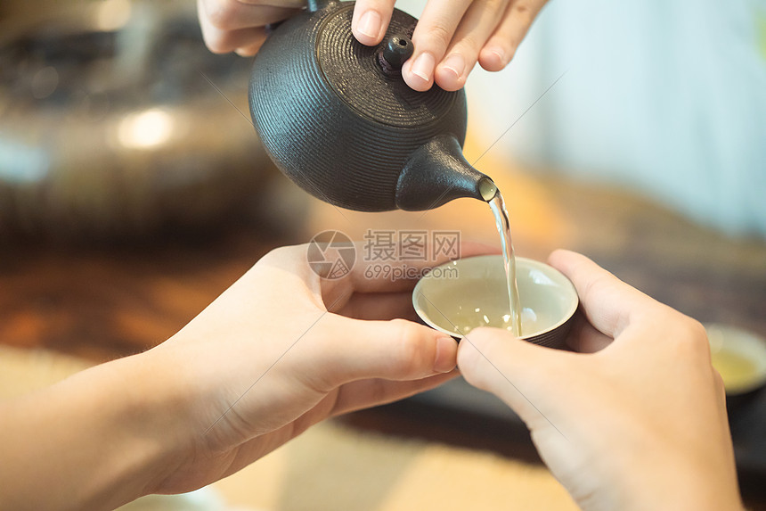 请茶倒茶茶艺文化图片