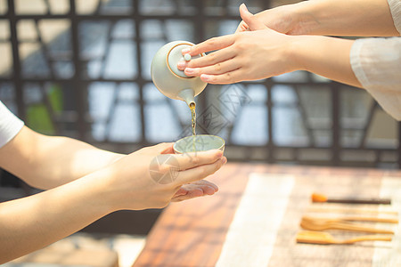 请茶倒茶茶艺文化素雅高清图片素材