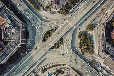 武汉黄浦路现代城市立体交通背景