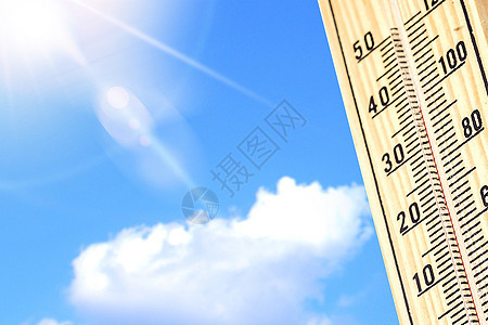 高温中暑背景图片