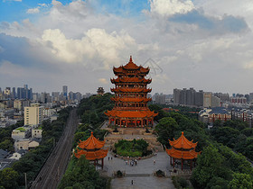 武汉地标景点黄鹤楼图片