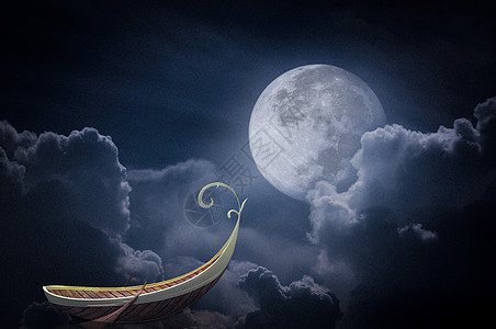 月亮创意科幻背景图片