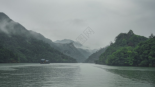 绍兴诸暨五泄景区背景