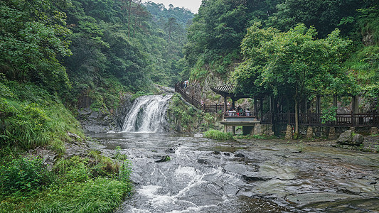 绍兴诸暨五泄景区背景