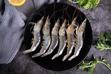 基围虾料理背景高清图片