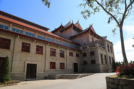 文化墙厦门大学背景