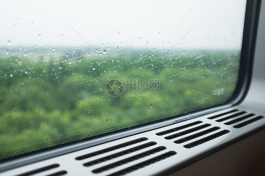 火车列车的窗台
