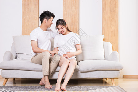 家庭亲子怀孕背景图片