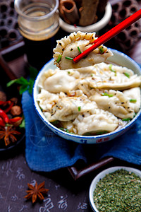 香葱饺子葱饺背景