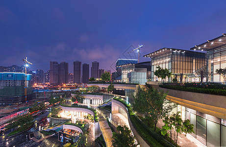 成都市夜景成都市万象城全景夜景背景