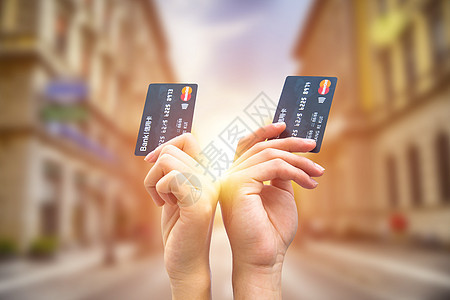 城市信用卡支付高清图片素材
