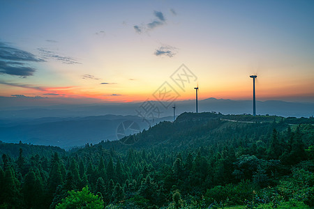 湖北旅游咸宁九宫山山顶日出图片