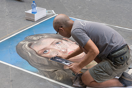 意大利佛罗伦萨街头画家图片