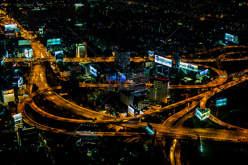 曼谷夜景图片