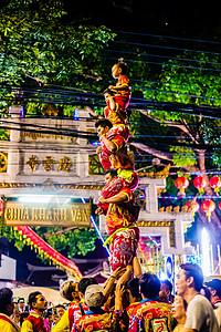 泰国元宵节灯会曼谷唐人街元宵节活动背景